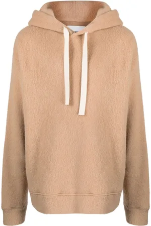 Jil Sander Brushed alpaca-wool blend hooded-sweater