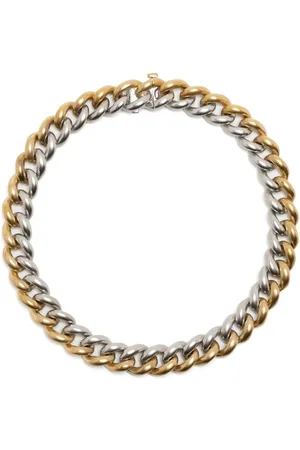 Shay 18kt yellow and white gold medium two-tone link bracelet