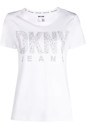 DKNY Stud-embellished short-sleeve T-shirt