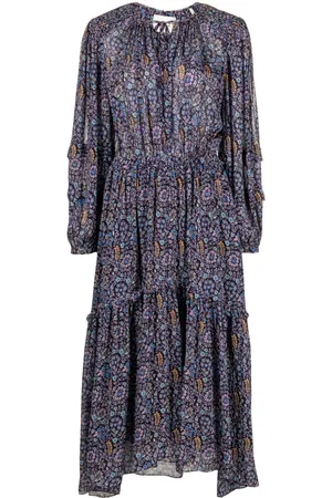 Marant Etoile Floral-print crepe midi dress