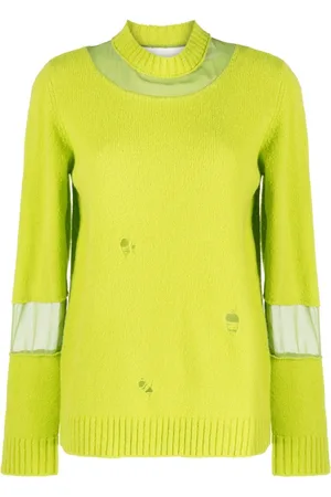 UNDERCOVER Organza-panel long-sleeve jumper