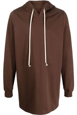 Rick Owens Drawstring long hoodie