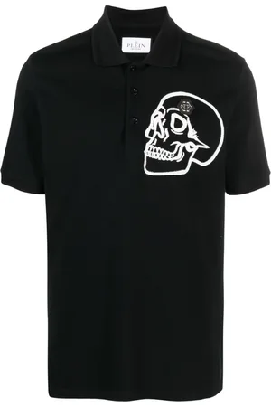 Philipp Plein Piqué skull-detail polo shirt