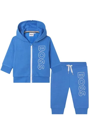 HUGO BOSS Debossed-logo tracksuit set