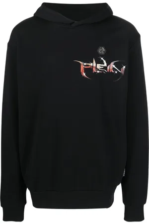 Philipp Plein Lettering logo-print long-sleeve hoodie