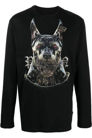 Philipp Plein Graphic-print long-sleeve T-shirt