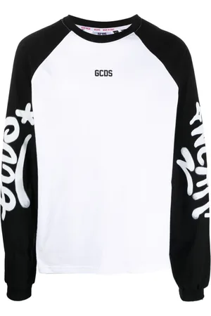 GCDS Graffiti-logo long-sleeve T-shirt