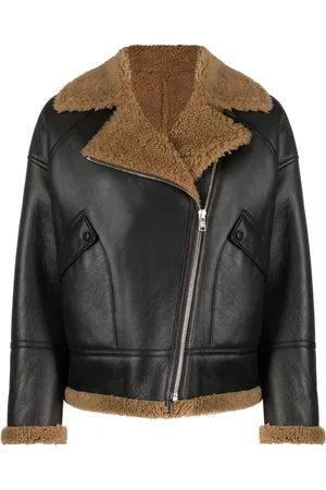YVES SALOMON Zip-up leather jacket