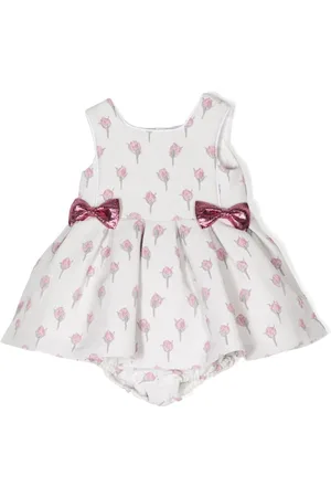 HUCKLEBONES LONDON Rose-print dress set