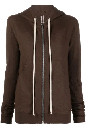 Rick Owens Zip-up cashmere hoodie