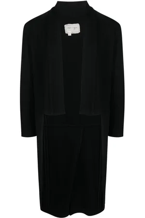 GREG LAUREN High-low hem wool coat