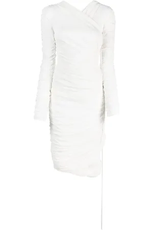 Khaite The Arabella ruched midi dress