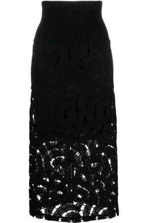 Fabiana Filippi Macramé midi skirt