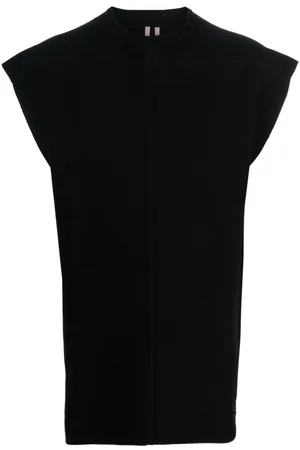 Rick Owens Cap-sleeves knitted top