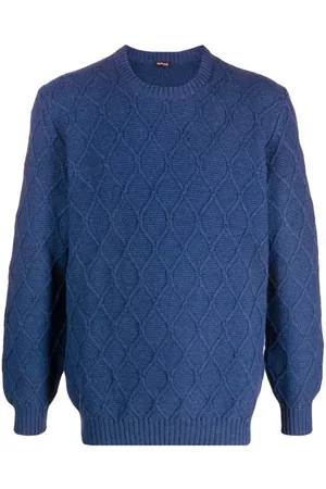 Kiton Diamond-knit cashmere jumper