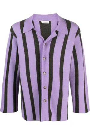 Nanushka Almar striped terry-cloth shirt