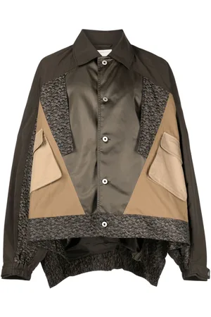 Feng Chen Wang Lightweight panelled shirt jacket