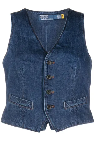 Ralph Lauren V-neck denim waistcoat