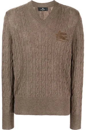 Etro Logo-embroidered cashmere jumper