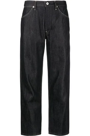 Jil Sander Contrast-stitching cotton straight-leg jeans