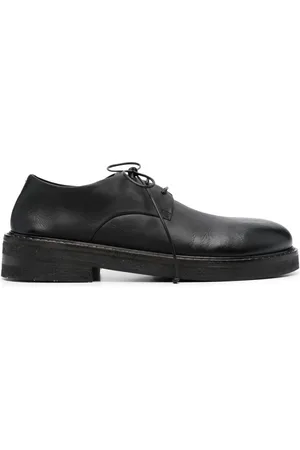 MARSÈLL Round-toe leather oxford shoes