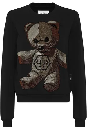 Philipp Plein Teddy Bear crystal-embellished sweatshirt