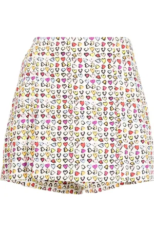Tory Burch Heart-print poplin skort