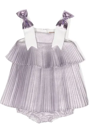 HUCKLEBONES LONDON Tiered pleated dress set