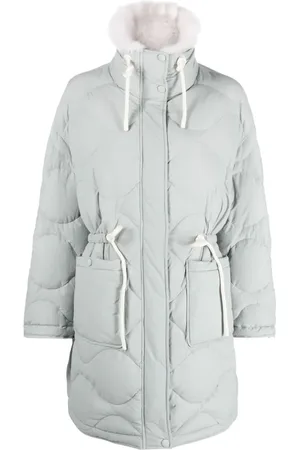 YVES SALOMON Padded drawstring midi coat