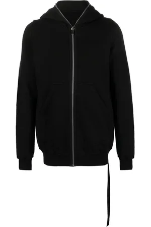 Rick Owens Long-sleeve zip-up cotton hoodie