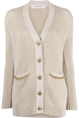 Golden Goose Ribbed-knit buttoned cardigan