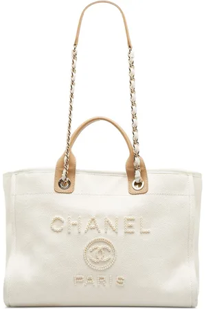 CHANEL Pre-Owned 2020 Deauville MM Tote Bag - Farfetch