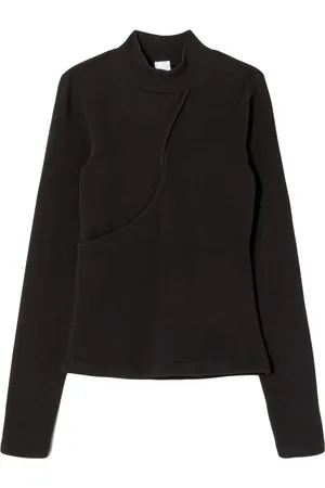 RE/DONE Keyhole cut-out mock neck top