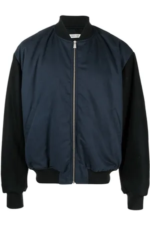 There Was One Two-tone panelled bomber jacket