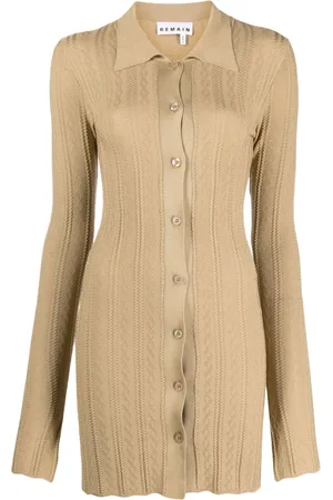REMAIN Textured knitted cardi-coat