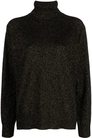 Twin-Set Lurex roll-neck jumper