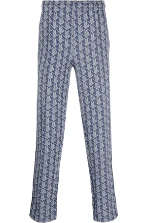Lacoste Jacquard monogram-pattern track pants