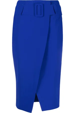 CHIARA BONI Belted-waist pencil skirt