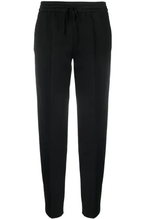 Twin-Set Drawstring-waits straight-leg trousers