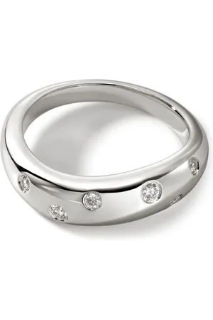 John Hardy Surf Band pavé-set diamonds ring