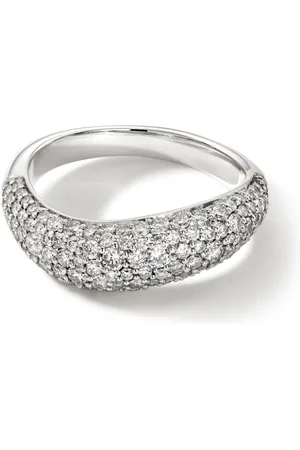 John Hardy Surf pavé diamond band ring