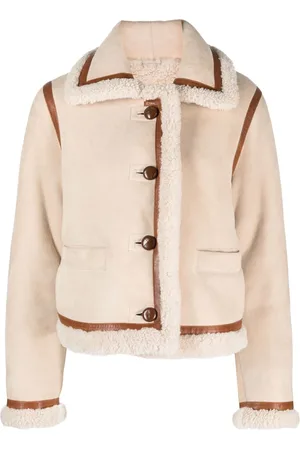 Claudie Pierlot Shearling-collar coat