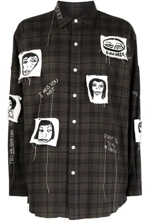 HACULLA Sick Of It All plaid-pattern cotton shirt