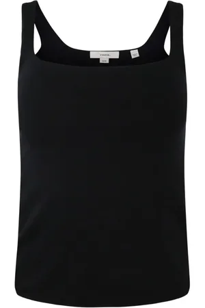 Vince Square-neck low-back tank top