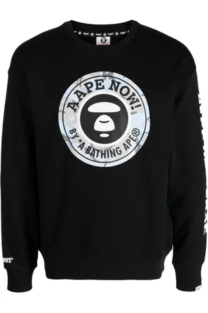 A Bathing Ape Logo-print crew-neck sweatshirt