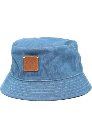 MULBERRY Logo-patch denim bucket hat