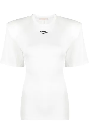 SSHEENA Logo-embroidered cotton T-shirt