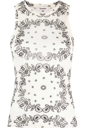 Nanushka Paisley-print tank top