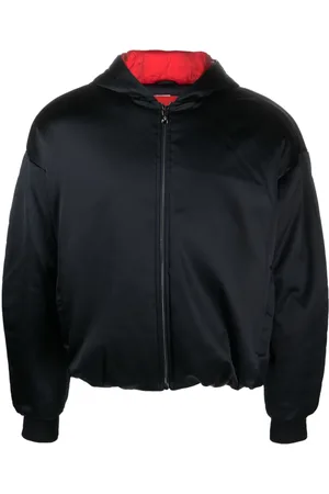 FERRARI Hooded bomber jacket