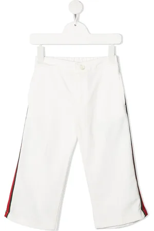 Gucci Web-detail straight-leg trousers